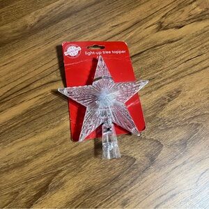 Christmas House Clear Star Color Changing
LED Light Up Tree Topper NWT